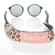 Animal Print Monogrammed Sunglass Strap
