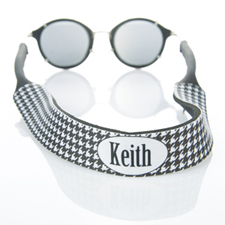 Hounds Tooth Monogrammed Sunglass Strap