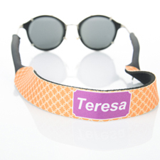 Orange Interlocking Circle Monogrammed Sunglass Strap