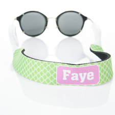 Lime Green Interlocking Circle Monogrammed Sunglass Strap