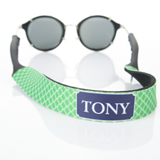Green Interlocking Circle Monogrammed Sunglass Strap