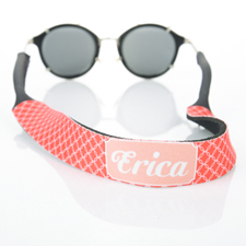 Red Interlocking Circle Monogrammed Sunglass Strap