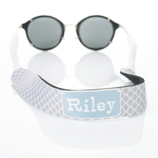 Grey Interlocking Circle Monogrammed Sunglass Strap