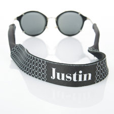 Black Circle Monogrammed Sunglass Strap