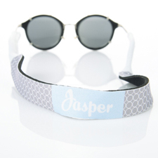 Grey Circle Monogrammed Sunglass Strap