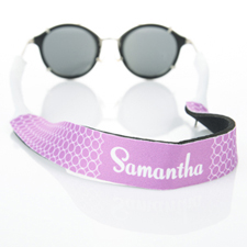Lavender Circle Monogrammed Sunglass Strap