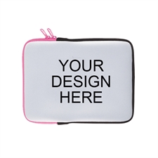 Print Your Design Ipad Sleeve Landscape Hot Pink Zipper