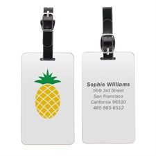 Pineapple Personalized Aluminum Luggage Tag