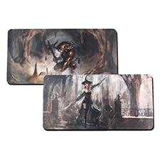 Custom Imprint 14X28 Rubber Game mat, 2-sides