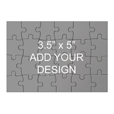 3.5 x 5  Mini Wooden Jigsaw Puzzle (Landscape, 24 pieces)