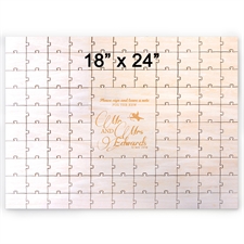 18 x 24 Engraved Guestbook Heart Shaped Jigsaw Puzzle (99 pieces)