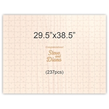 29.5 x 38.5 Engraved Wooden Guest Book Puzzles (237 pieces)