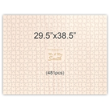 29.5 x 38.5 Personalized Engraved Wooden Guest Book Puzzles (481 pieces)