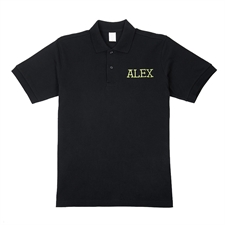Personalized Embroidered XS Polo Shirt, Black