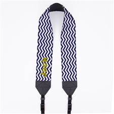 Purple Chevron Personalized 2” Camera Strap