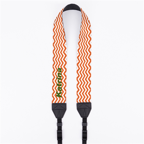 Orange Chevron Personalized 1.5