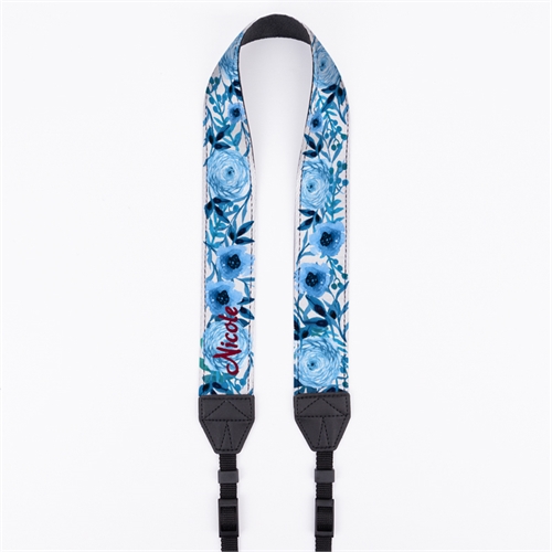 Watercolor Blue Floral Personalized 1.5