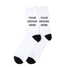Create Your Own Unisex Photo Socks, Large