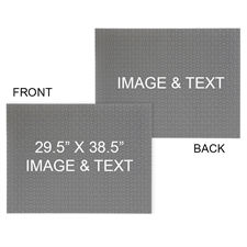 29.5 x 38.5 Personalized 2-Sided 2000 Piece Photo Puzzle - Landscape