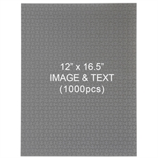 1000 Piece Custom 12 x 16.5 Jigsaw Puzzle - Portrait