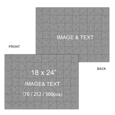 2 in 1 Double-Sided 18 x 24 Photo Puzzles, Landscape