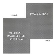Personalized 19.25 x 28 Double-Sided 1000pcs Jigsaw Puzzles, Portrait