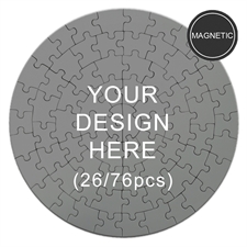 Magnetic Custom Round Puzzles 7 1/4 dia