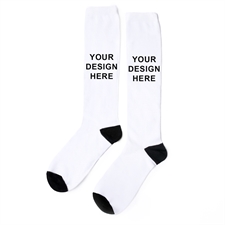 Custom Design Knee High Unisex Socks, Small