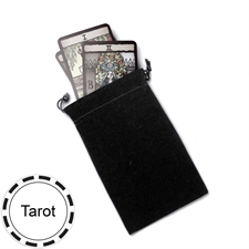 Plain Black Tarot Velvet Bag