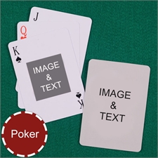 My Own Poker Centre Portrait Custom 2 Side Playing Cards