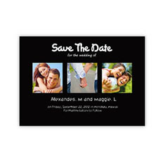 Create Your Own Save The Date Cards, Puppy Love Black