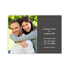 Create Your Own Marriage Announcements, Grey Invitations