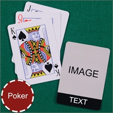 Personalized Poker Black Standard Index Playing Cards