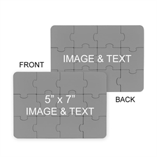 Custom 5X7 Custom 2 Sides Invitation Puzzle
