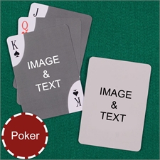 Personalized Poker Decorative Corners Custom 2 Side Playing Cards
