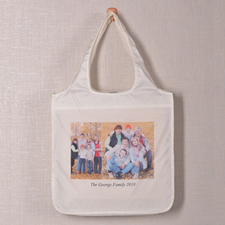 Personalized 2 Collage Shopper Bag, Elegant