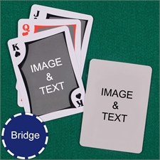 Bridge Size Playing Cards Modern Custom 2 Sides