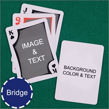 Bridge Size Playing Cards Modern Personalized 2 Sides