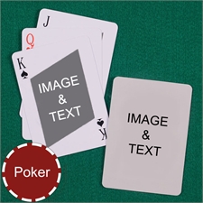 Personalized Poker Twist Custom 2 Side Playing Cards