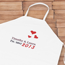 Est. Since Personalized Adult Apron