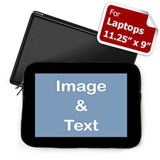Personalized Photo Black Border Laptop 11