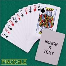 Personalized Poker Pinochle Playing Cards