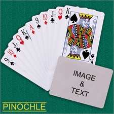Personalized Poker Pinochle Landscape Playing Cards