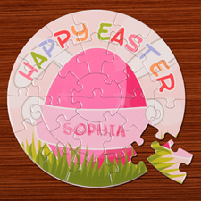 Easter Egg Pink Round 7 1/4