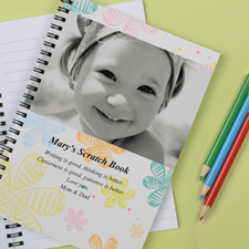 Create Your Own Retro Flowers Photo Notebook