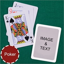 Personalized Poker Size Standard Index White Border Photo Playing Cards