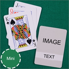 Mini Size Playing Cards Classic Transparent Standard Index