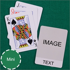 Mini Size Playing Cards Cool Transparent Standard Index