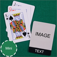 Mini Size Playing Cards Cool Black Standard Index