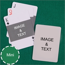 Mini Size Playing Cards Landscape Photo Custom 2 Sides